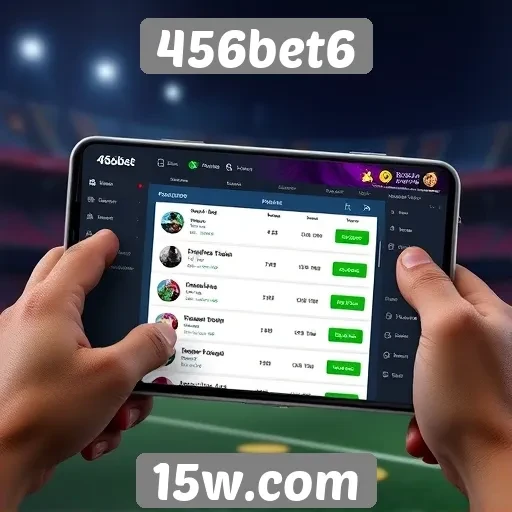 Análise da interface do usuário do site 456bet6